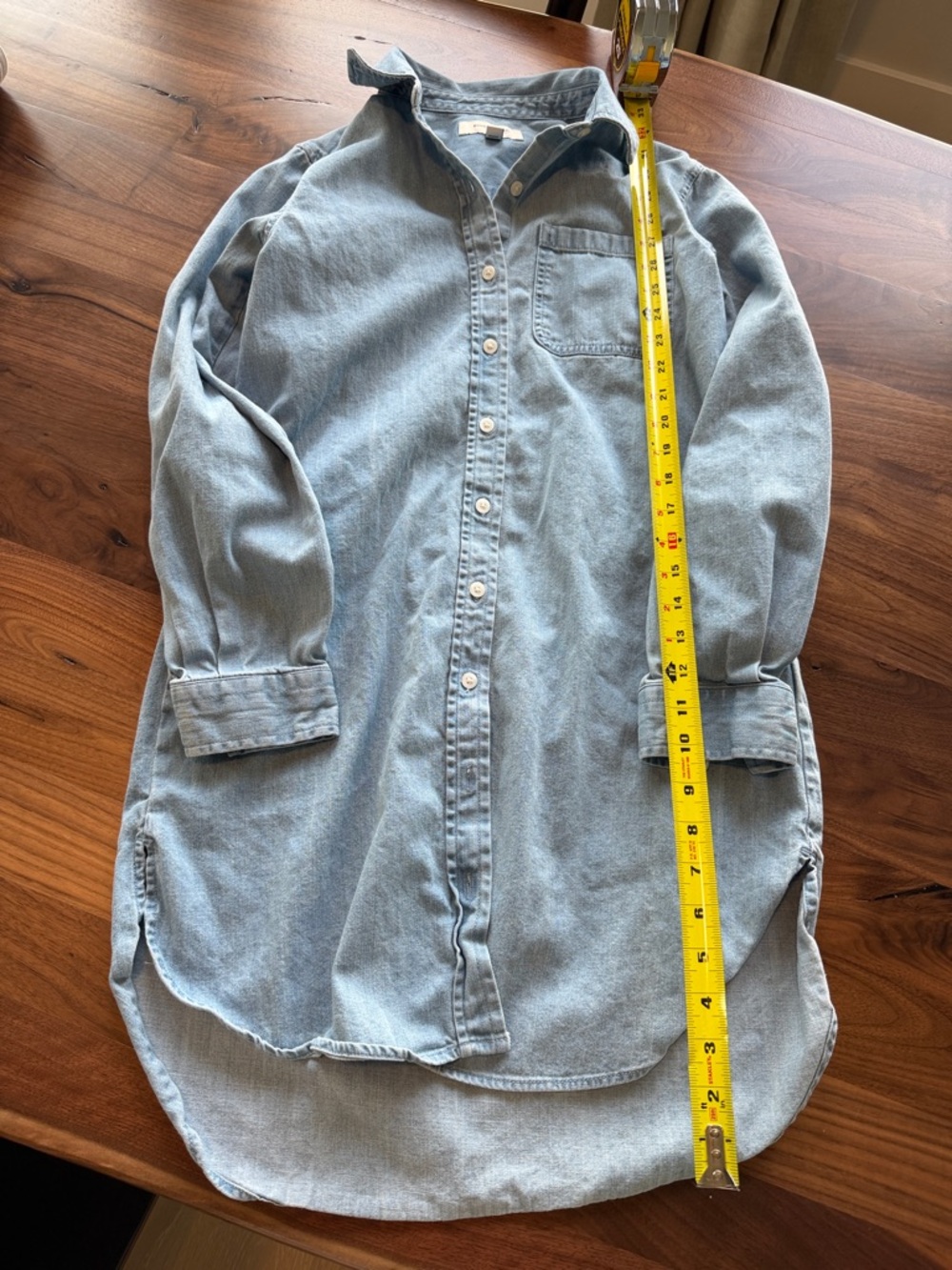 Banana Republic Light Blue Denim Shirt Dress